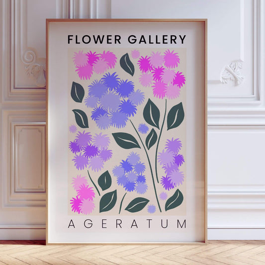 Ageratum Flower Gallery Print