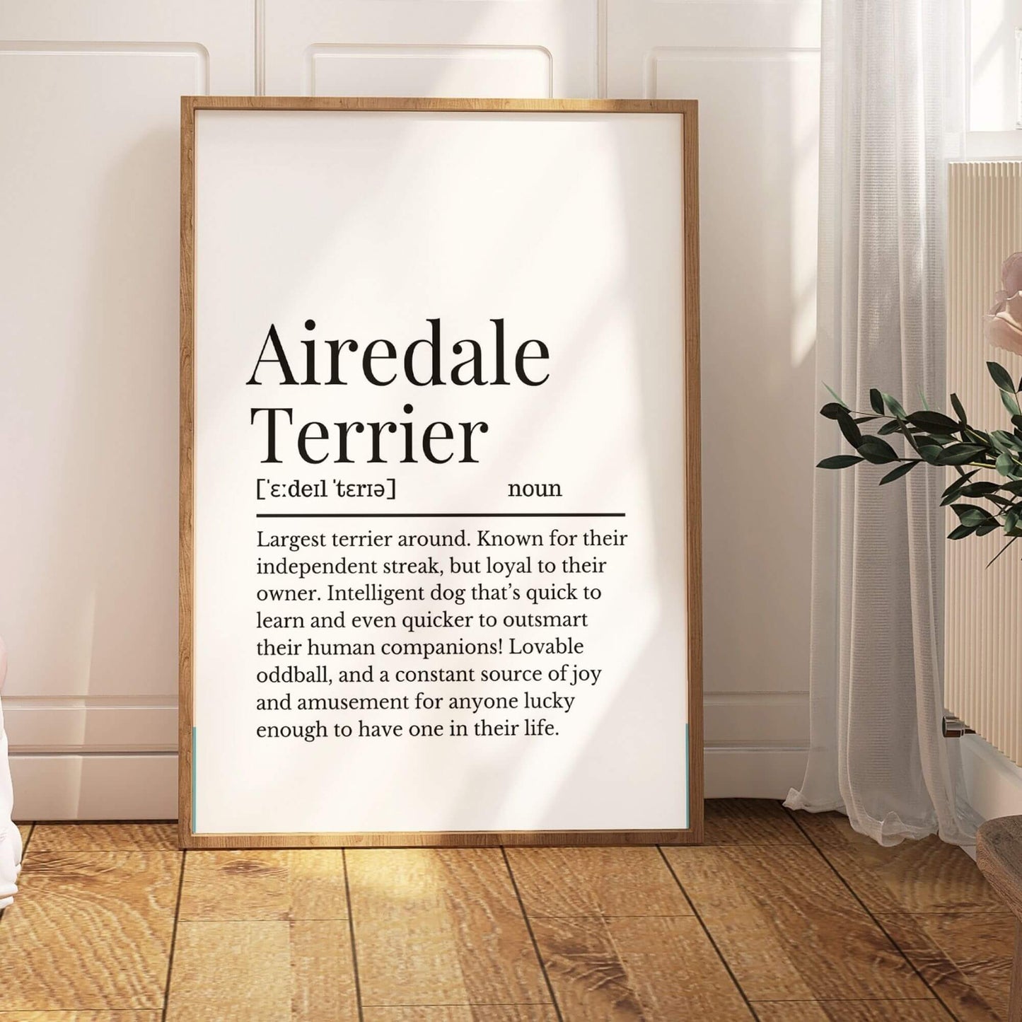 Airedale Terrier Definition Print