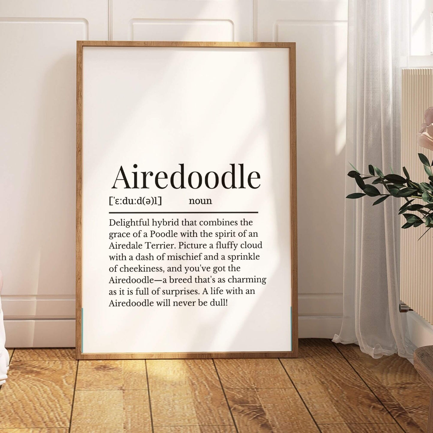 Airedoodle Definition Print