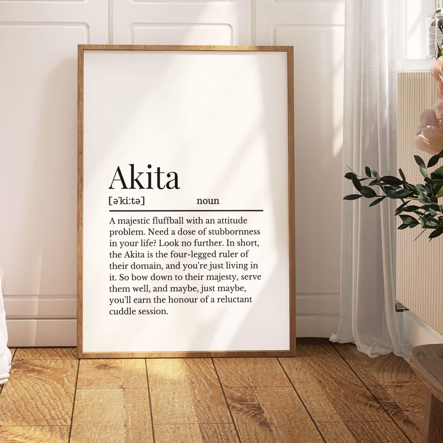 Akita Definition Print