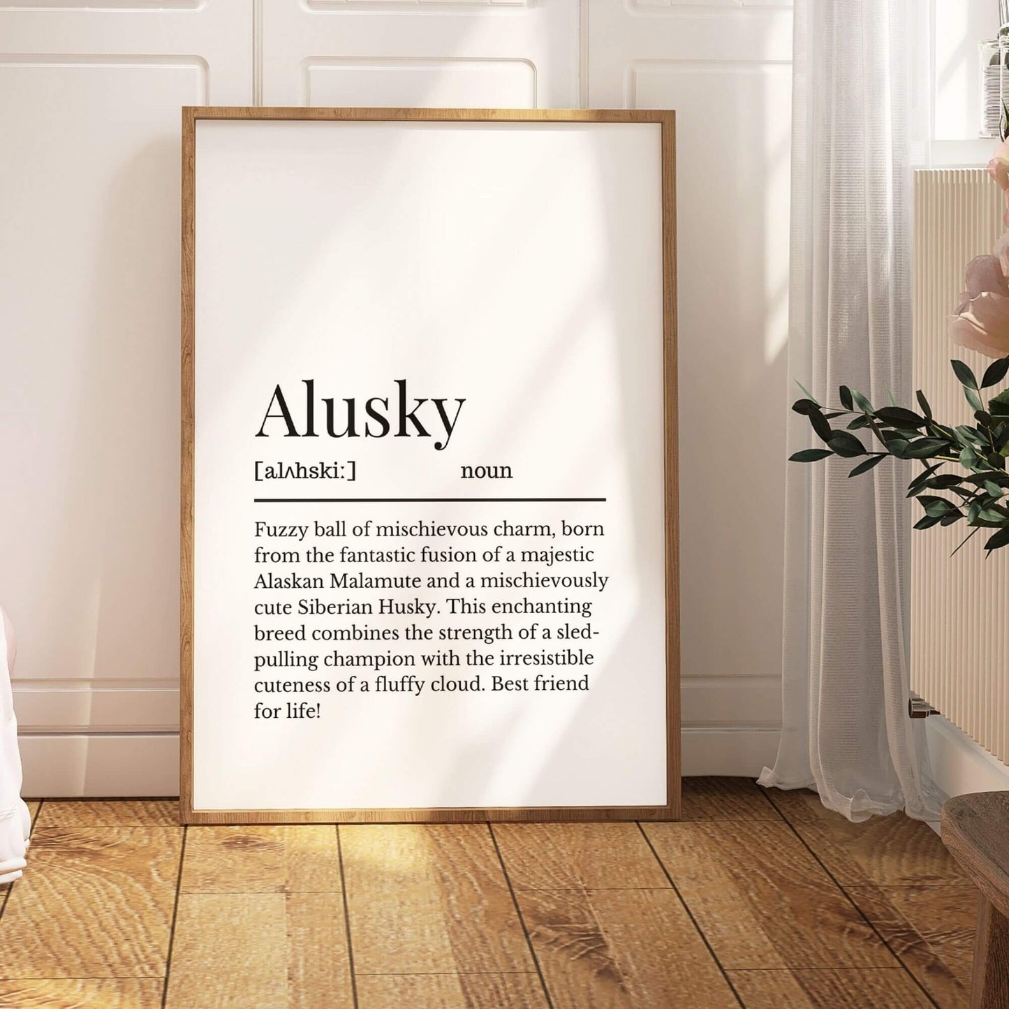 Alusky Definition Print