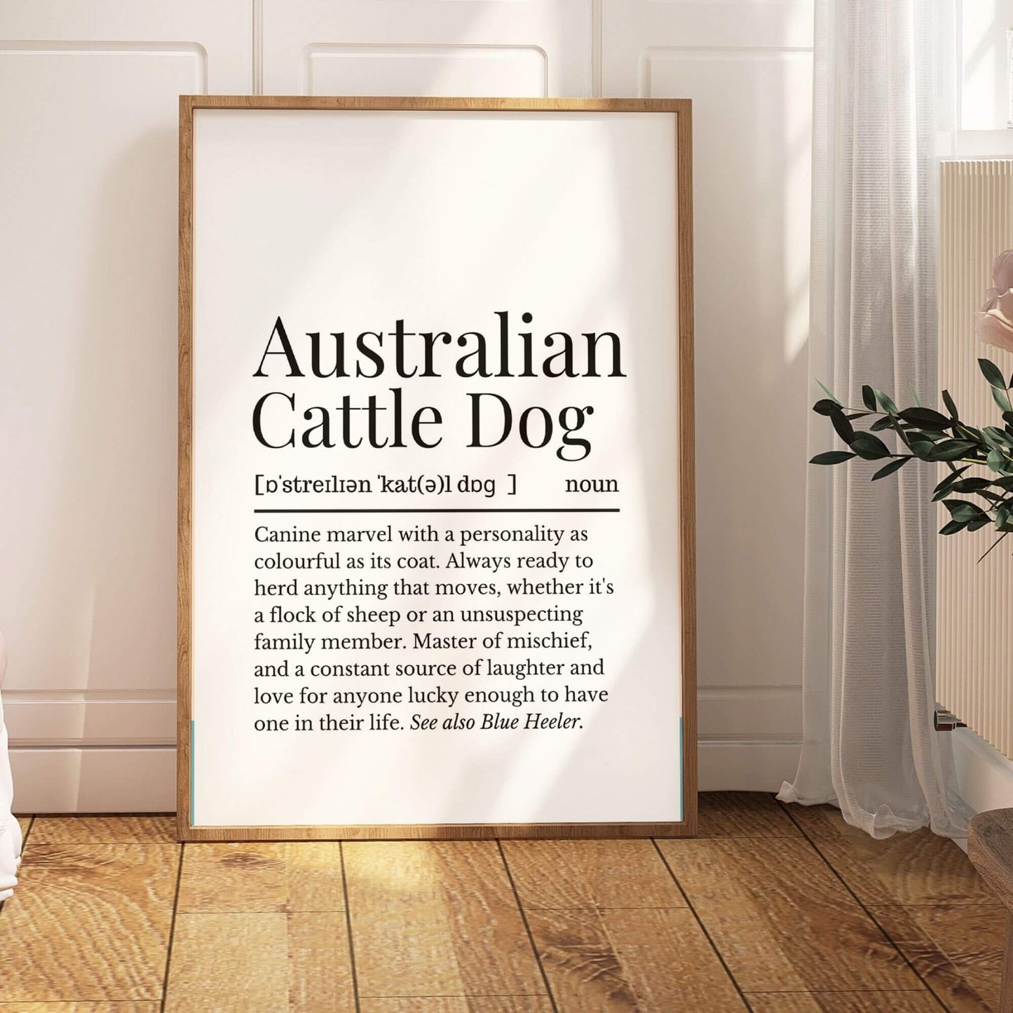 Australian Cattle Dog Definition Print