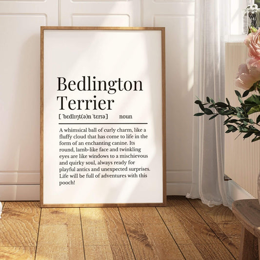 Bedlington Terrier Definition Print