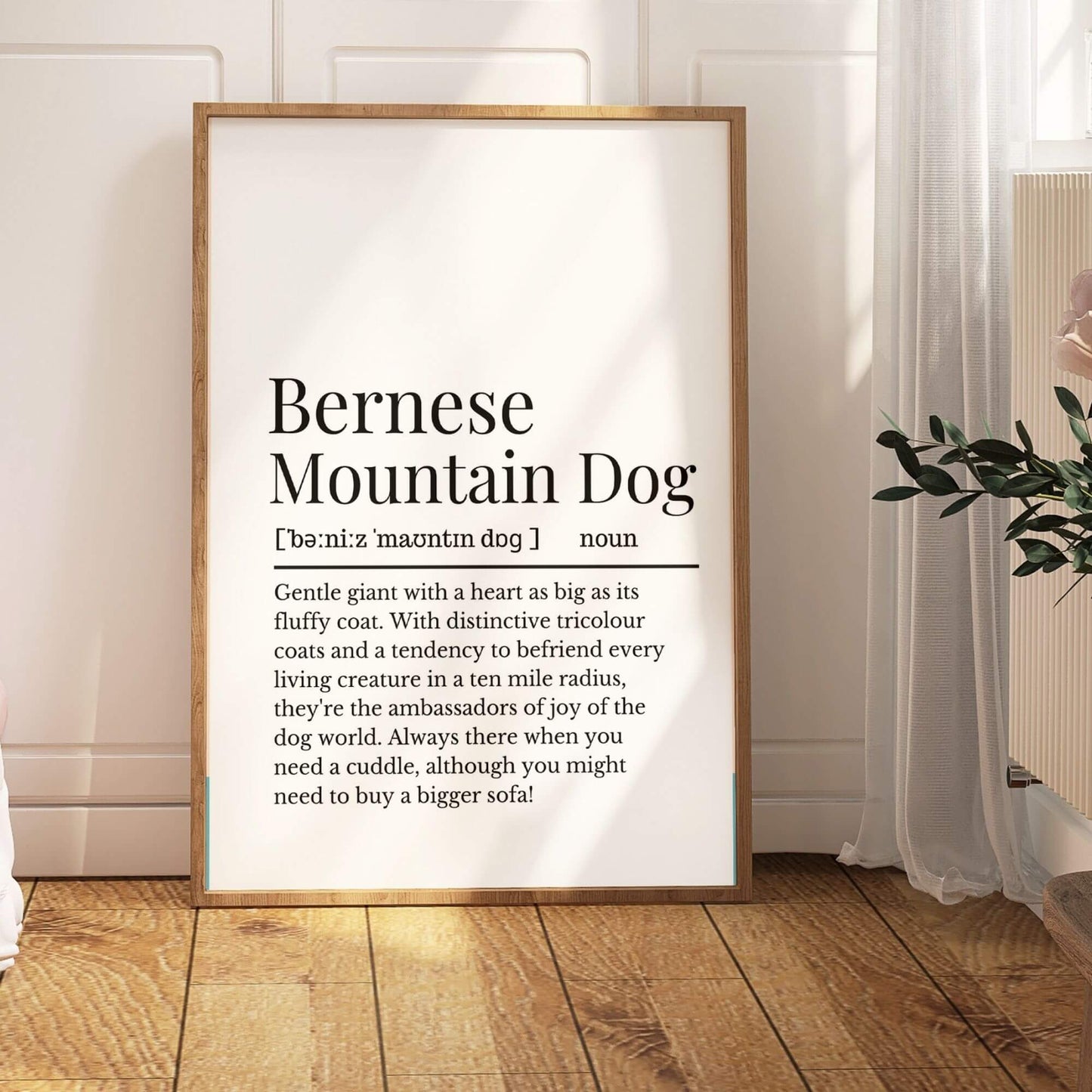 Bernese Mountain Dog Definition Print