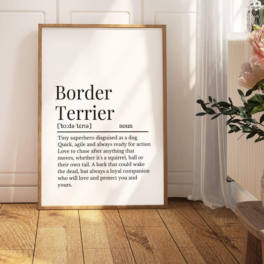 Border Terrier Definition Print