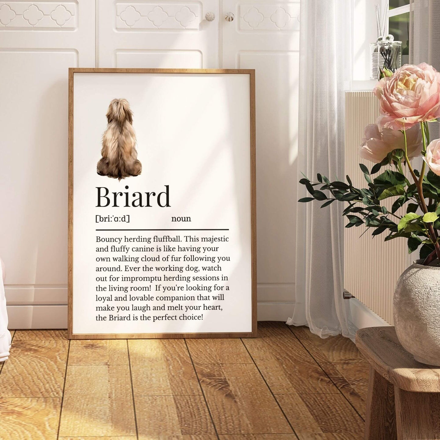 Pale Briard Definition Print