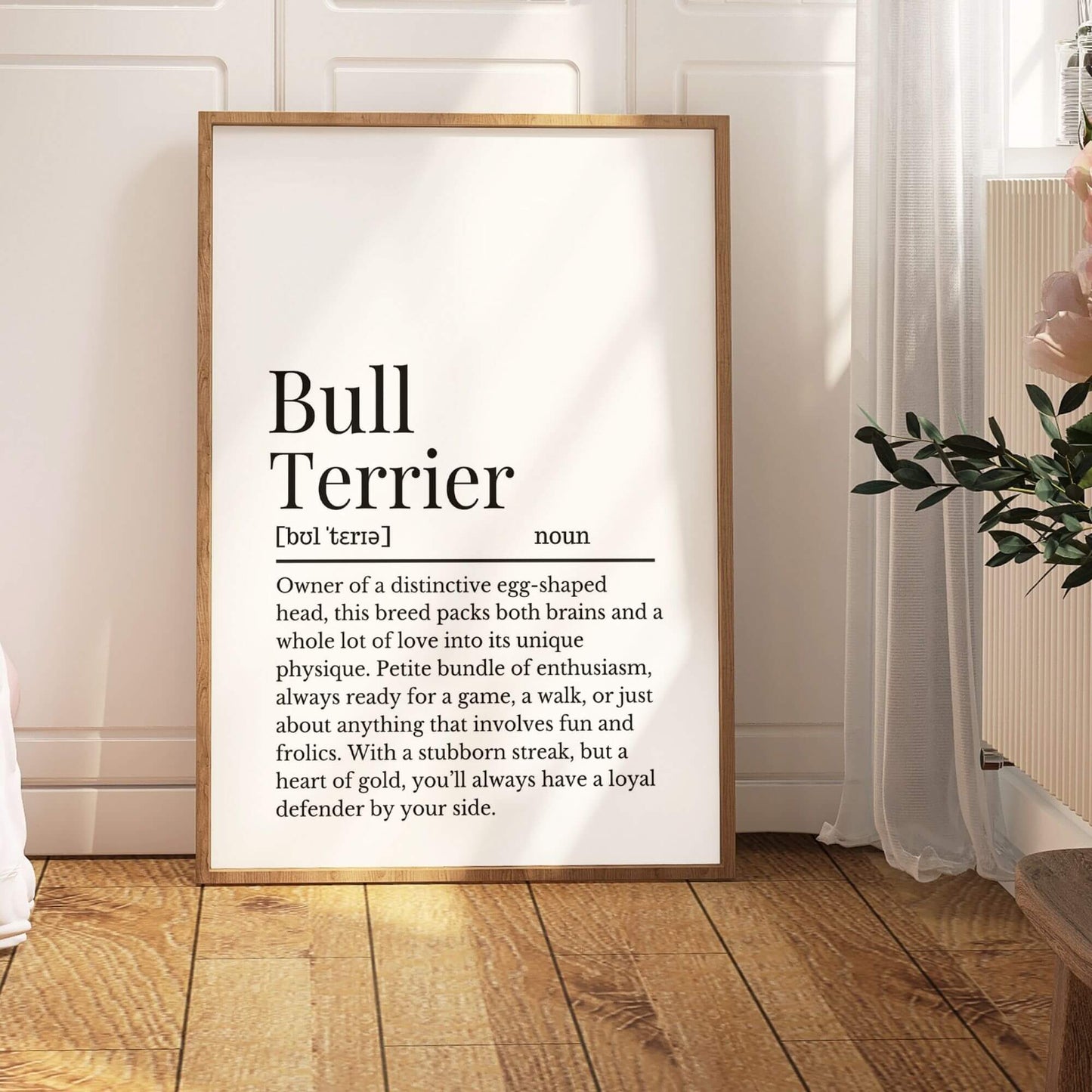 Bull Terrier Definition Print