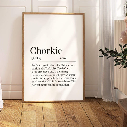 Chorkie Definition Print