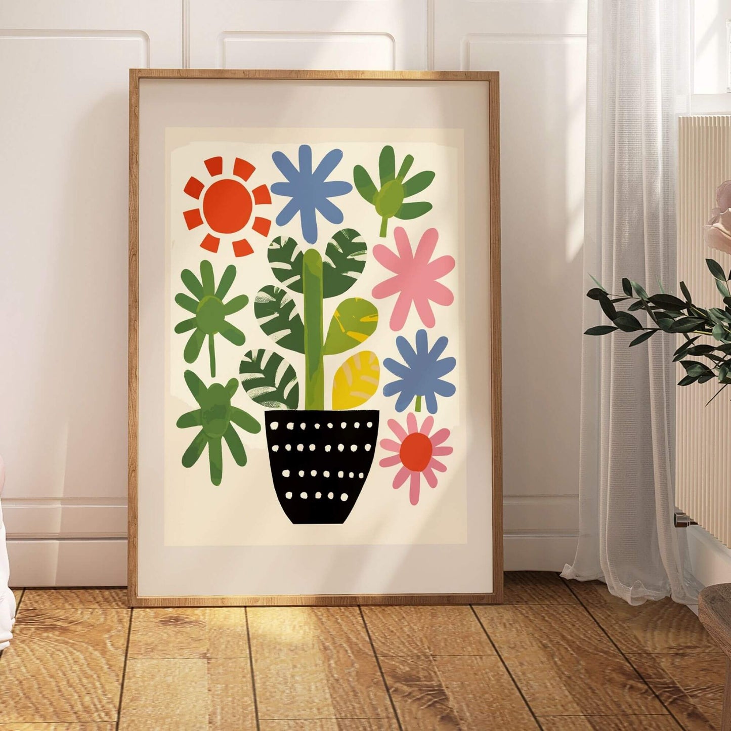 Colourful Cactus Plant Print