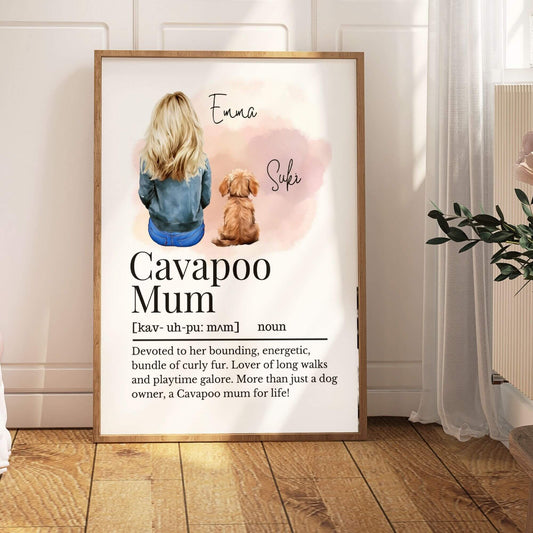 Cavapoo Mum Definition Print