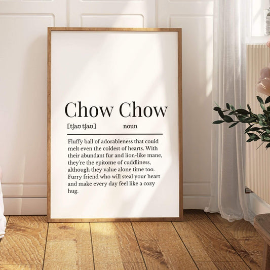 Chow Chow Definition Print