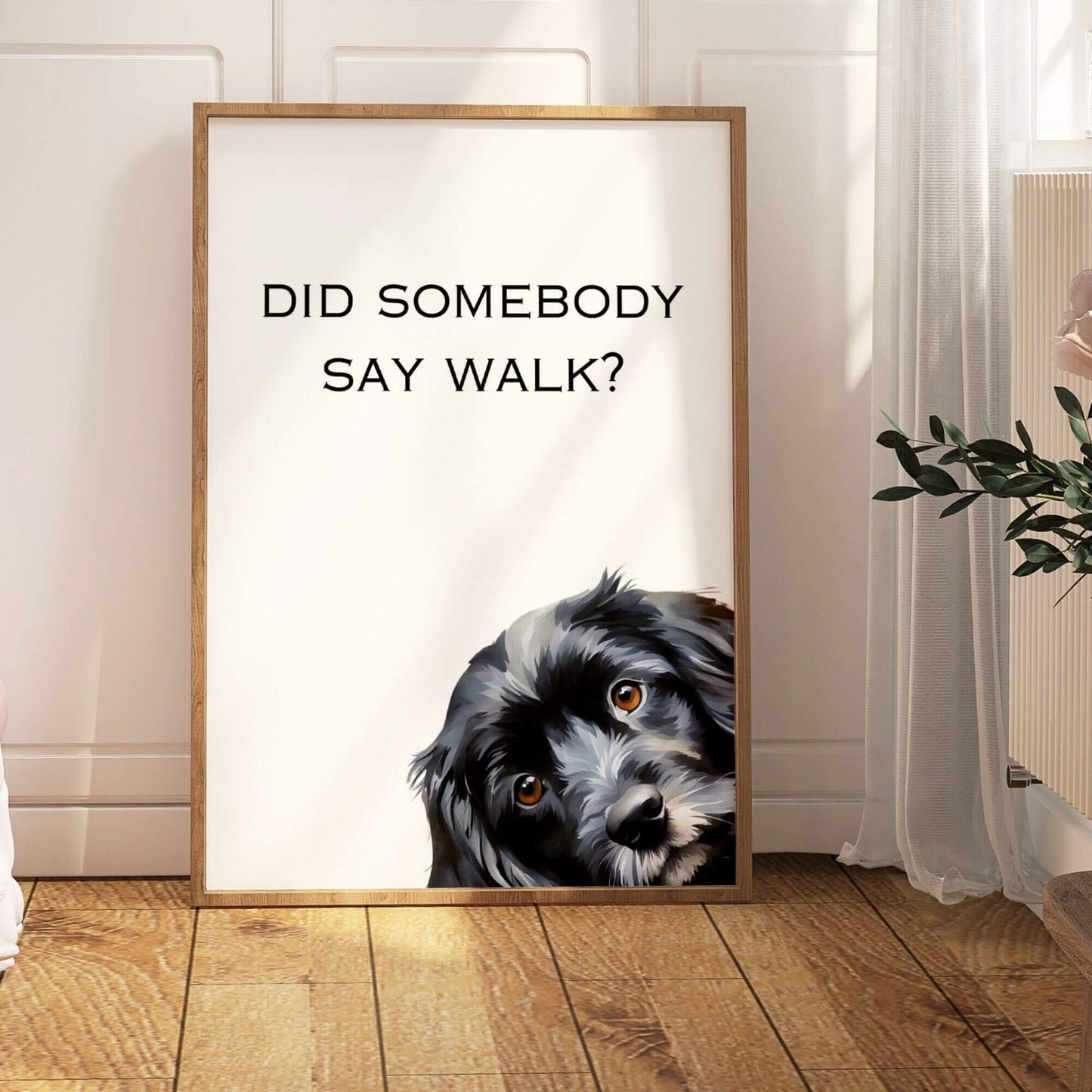 Did Somebody Say Walk Cockapoo Print