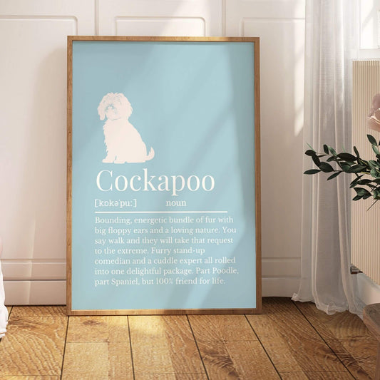 Coloured Cockapoo Definition Print