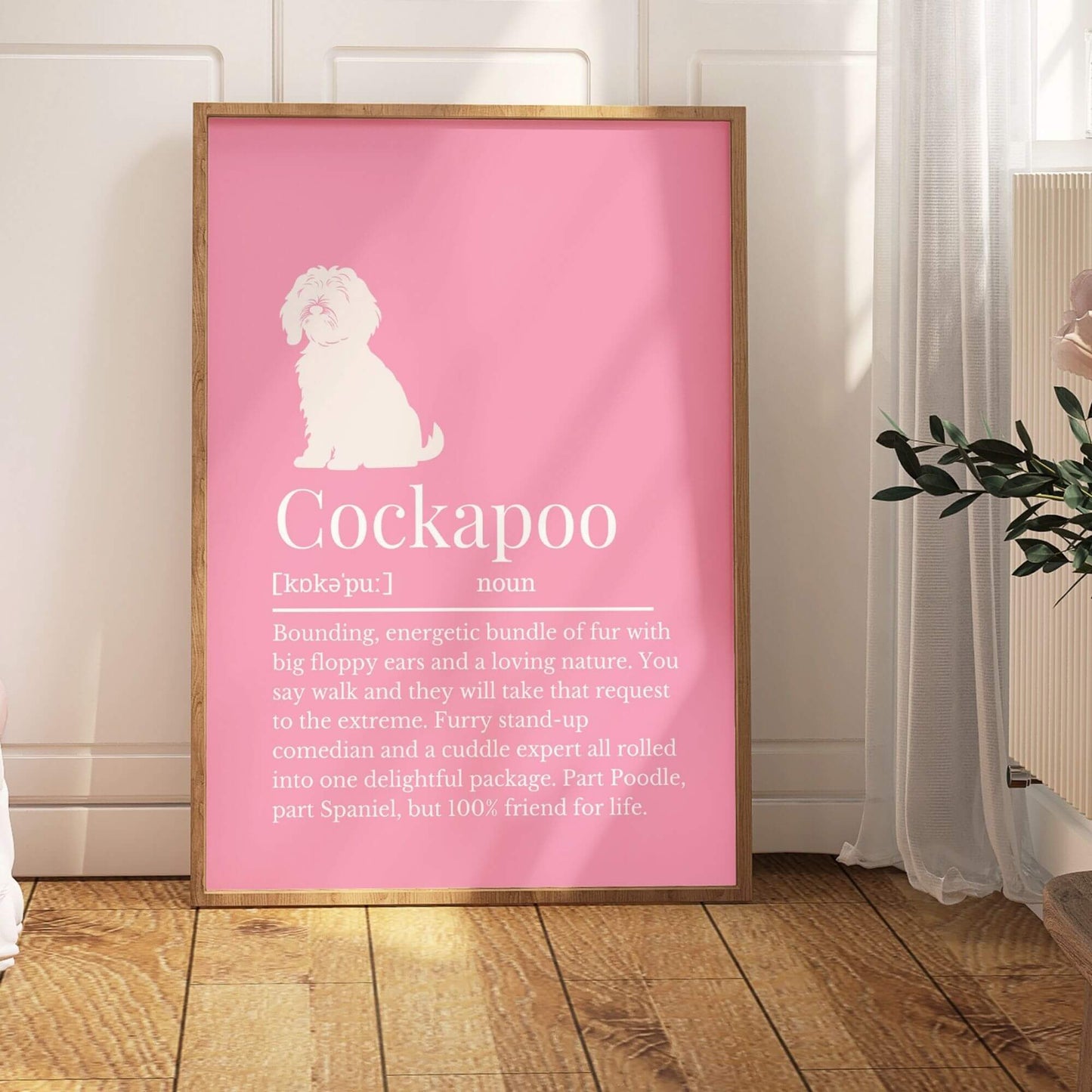 Coloured Cockapoo Definition Print