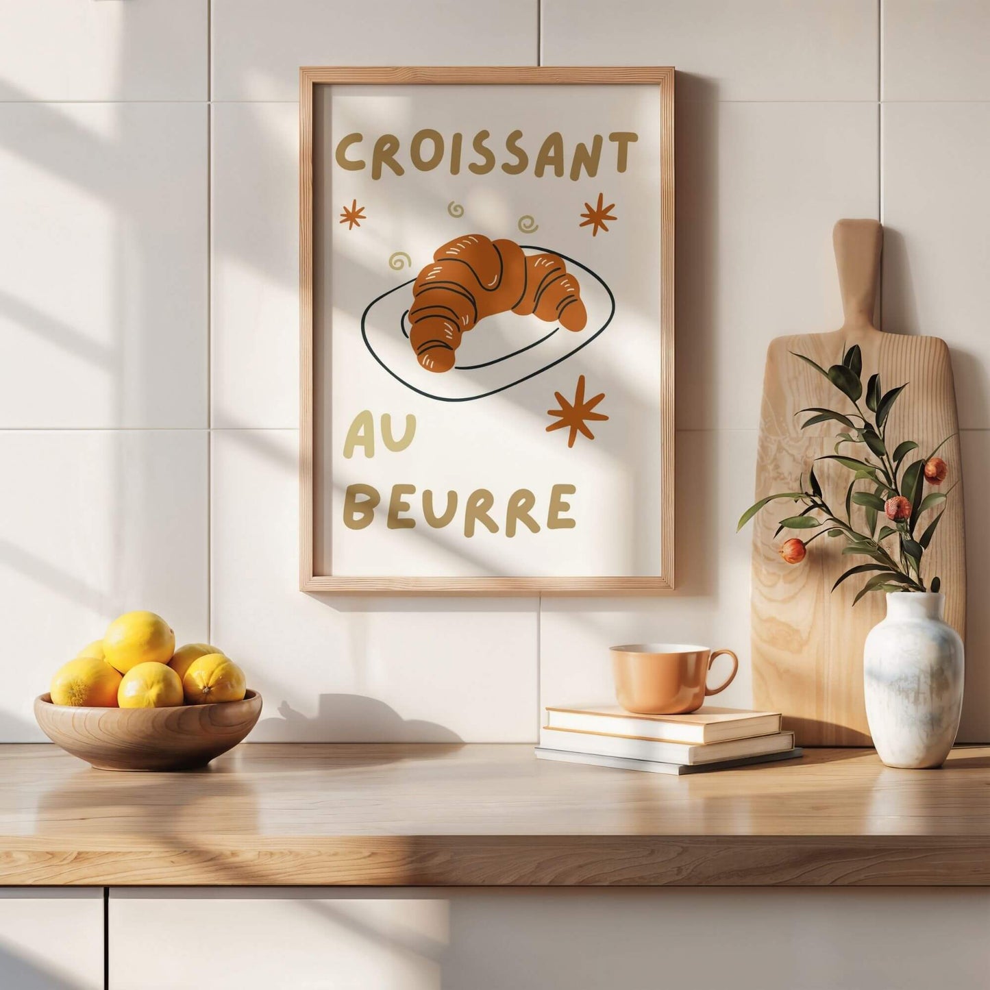 Croissant Au Beurre Wall Print