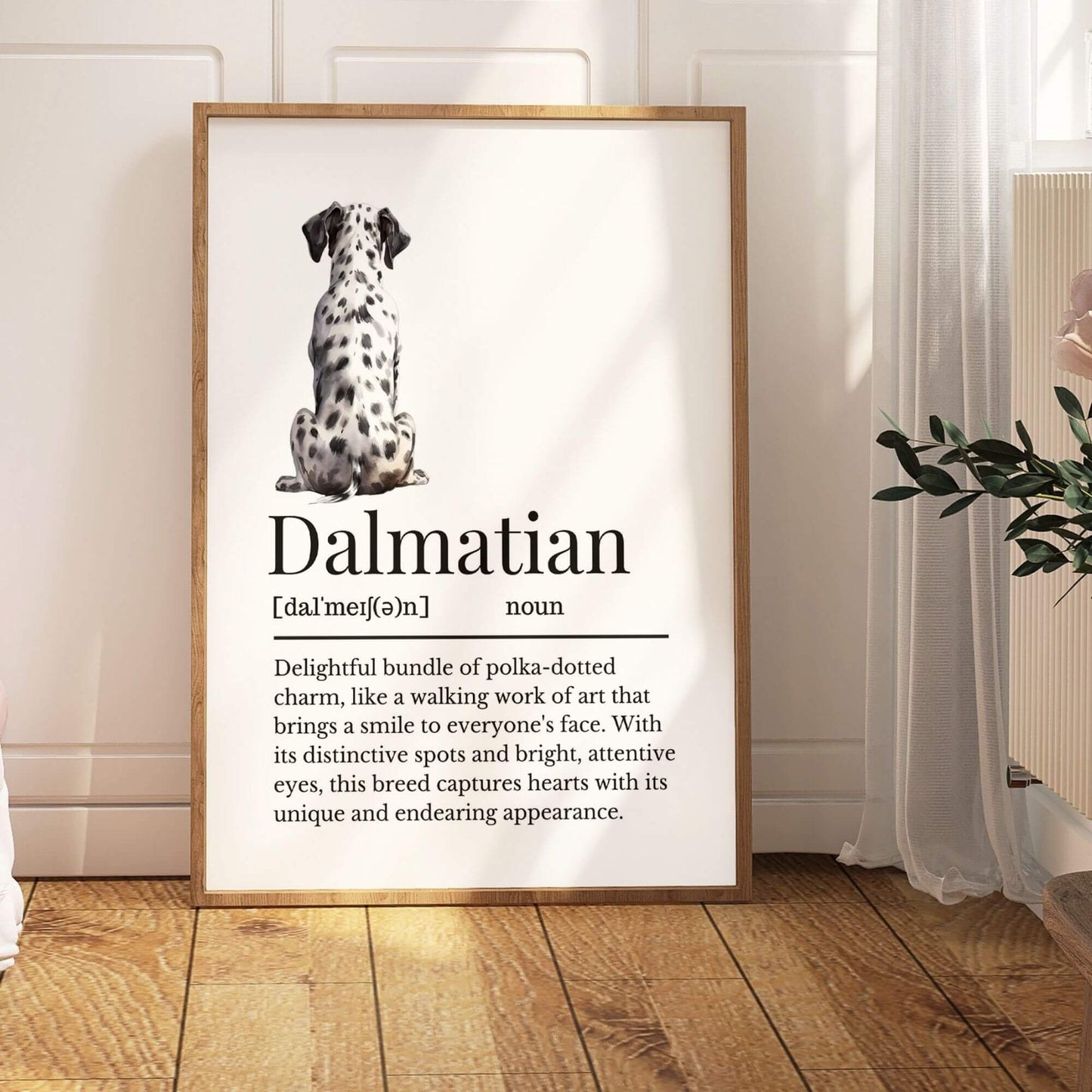 Illustrated Dalmatian Definition Print