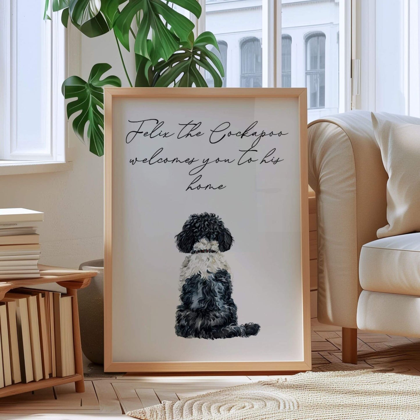 Personalisable Cockapoo Welcome Print