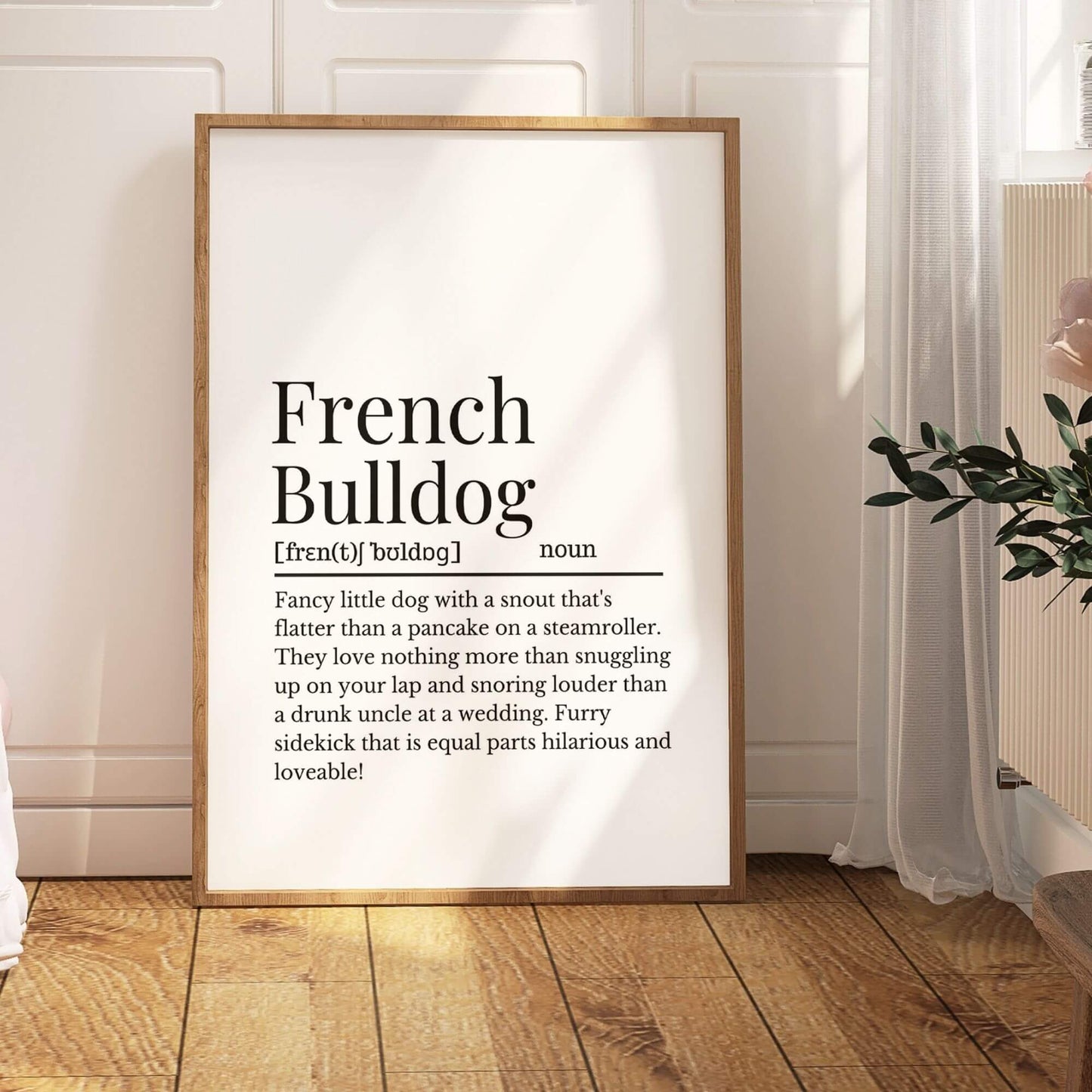 French Bulldog Definition Print