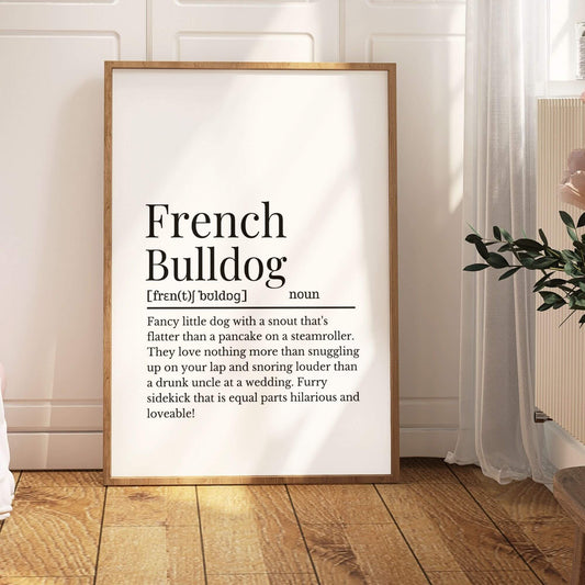 French Bulldog Definition Print