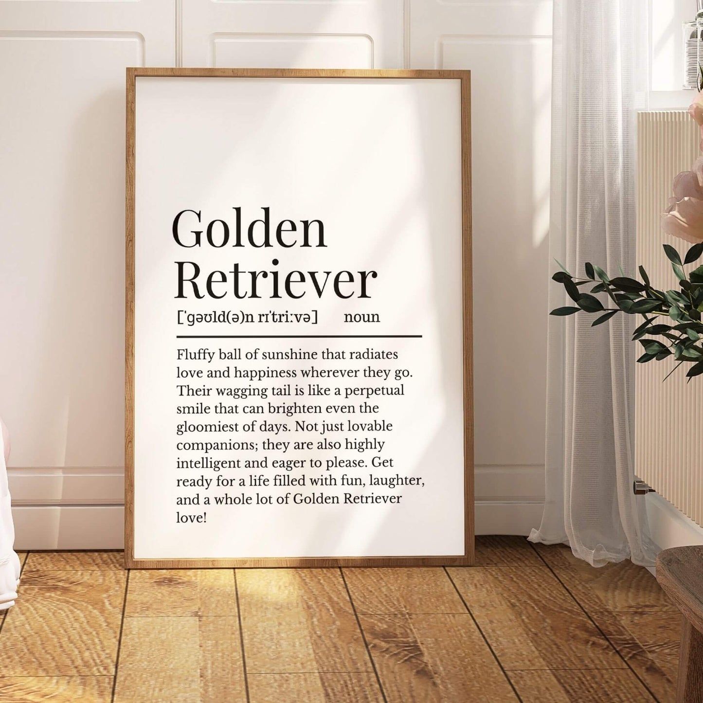 Golden Retriever Definition Print