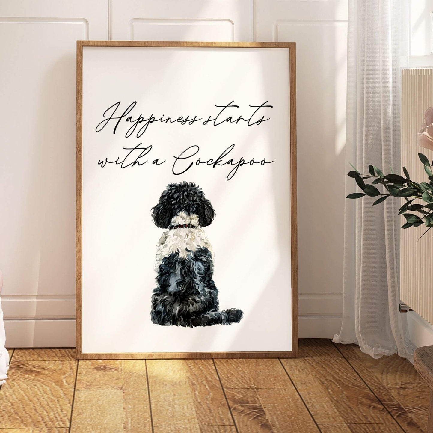 Happiness Starts with A Cockapoo Print