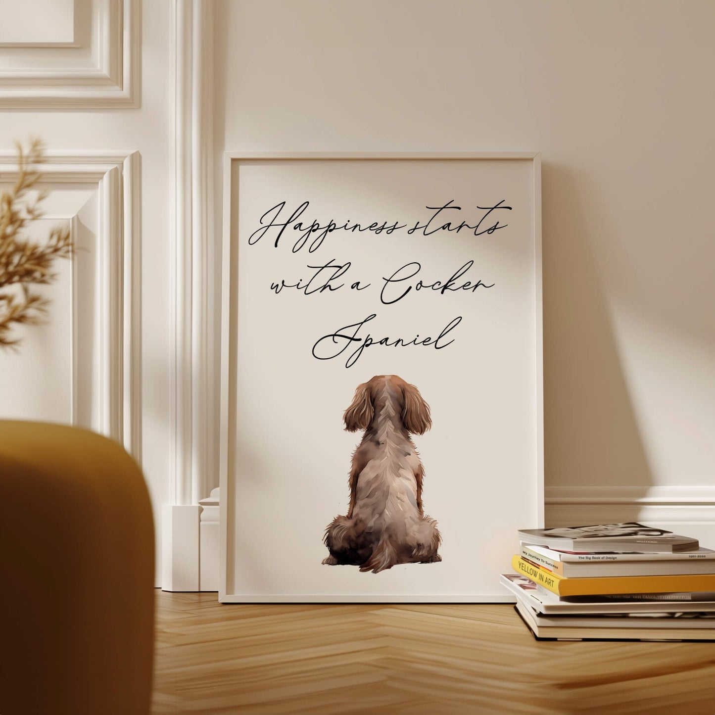 Happiness Starts with A Cocker Spaniel Print