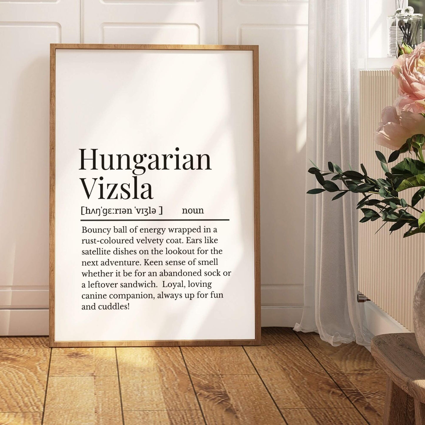 Hungarian Vizsla Definition Print