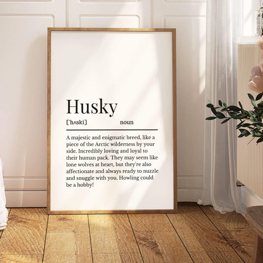 Husky Definition Print