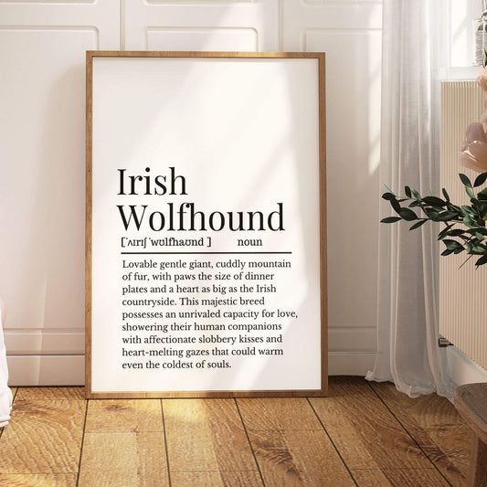 Irish Wolfhound Definition Print