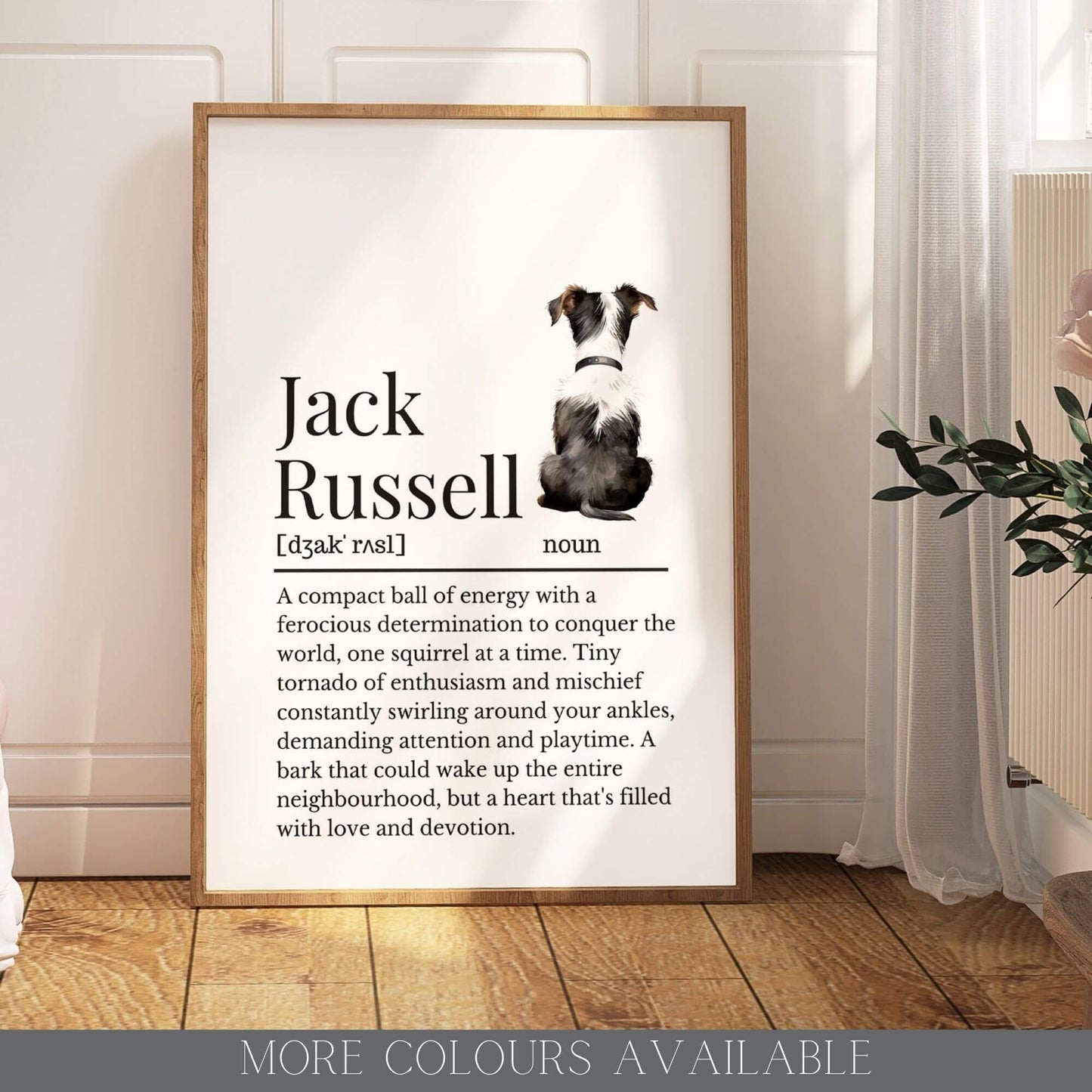 Illustrated Jack Russell Definition Print