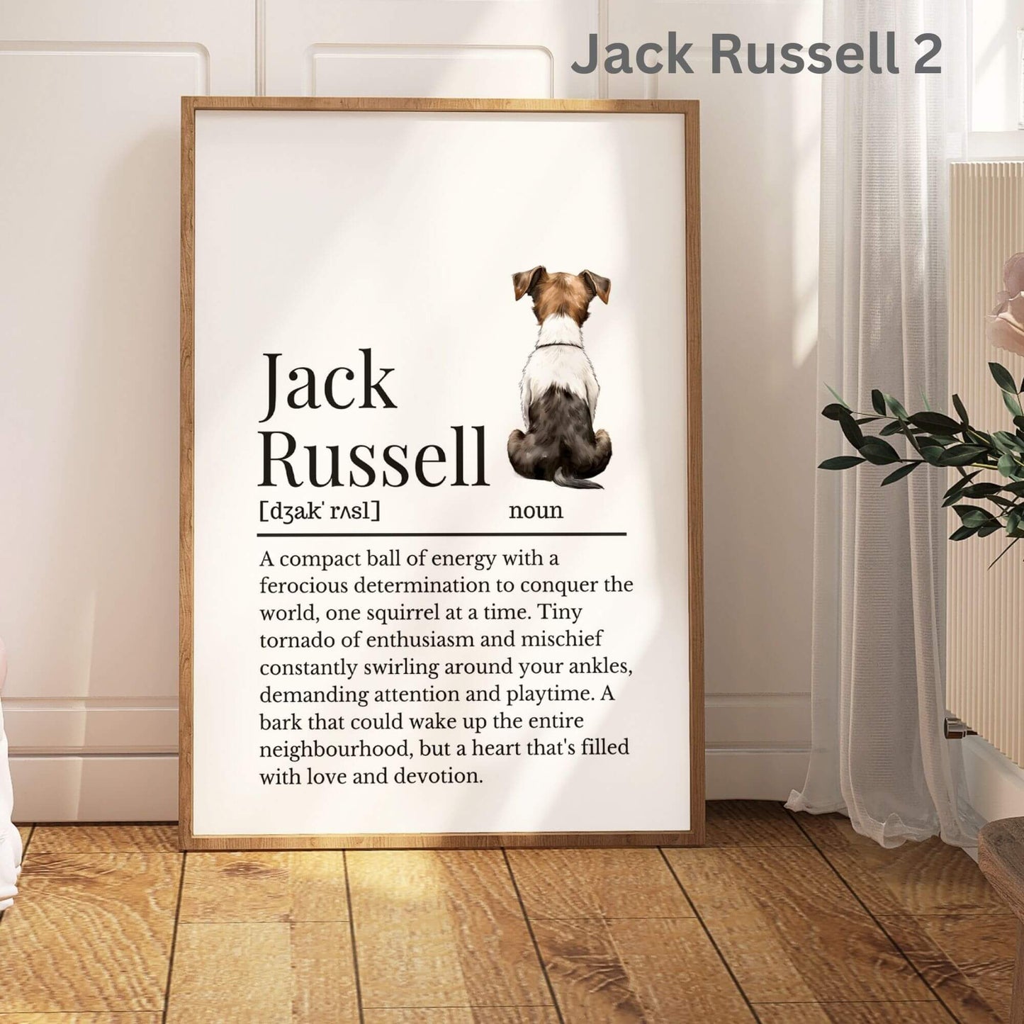 Illustrated Jack Russell Definition Print