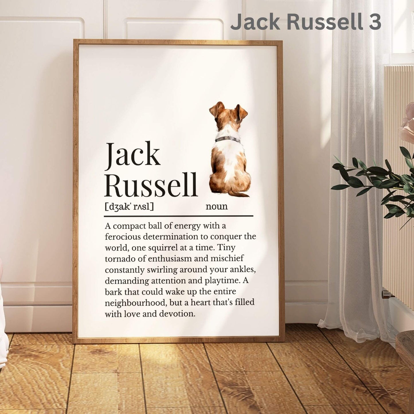 Illustrated Jack Russell Definition Print