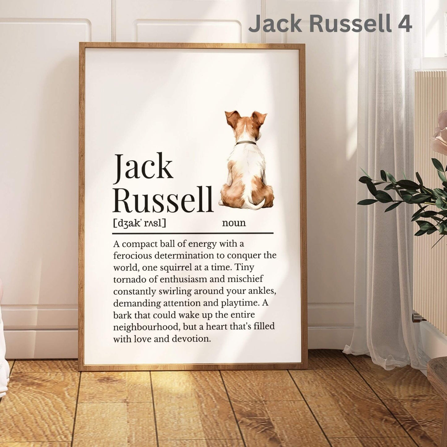 Illustrated Jack Russell Definition Print