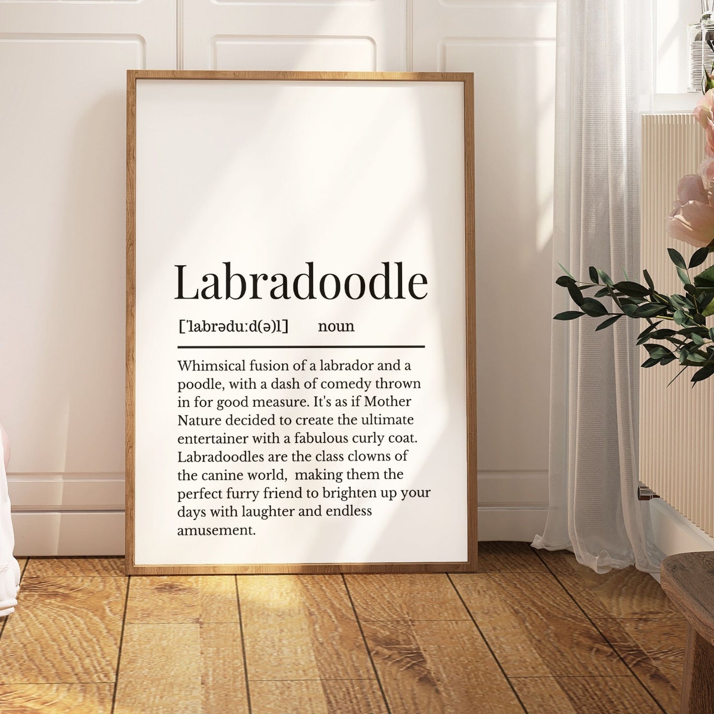 Labradoodle Definition Print