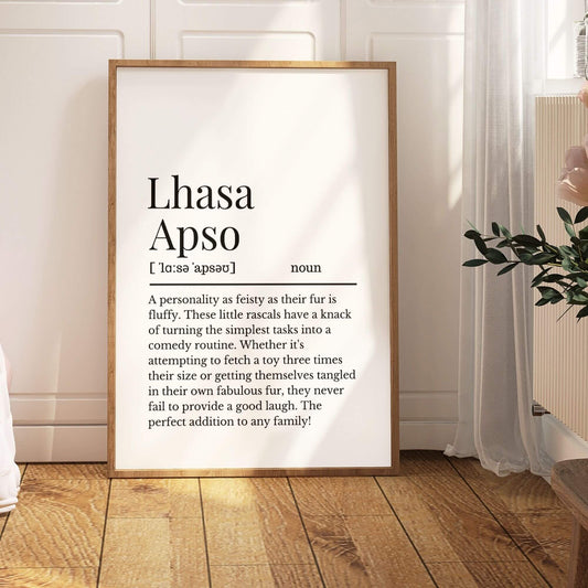 Lhasa Apso Definition Print