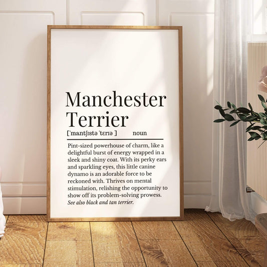 Manchester Terrier Definition Print