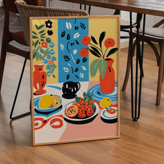 Mid Century Modern Breakfast Print