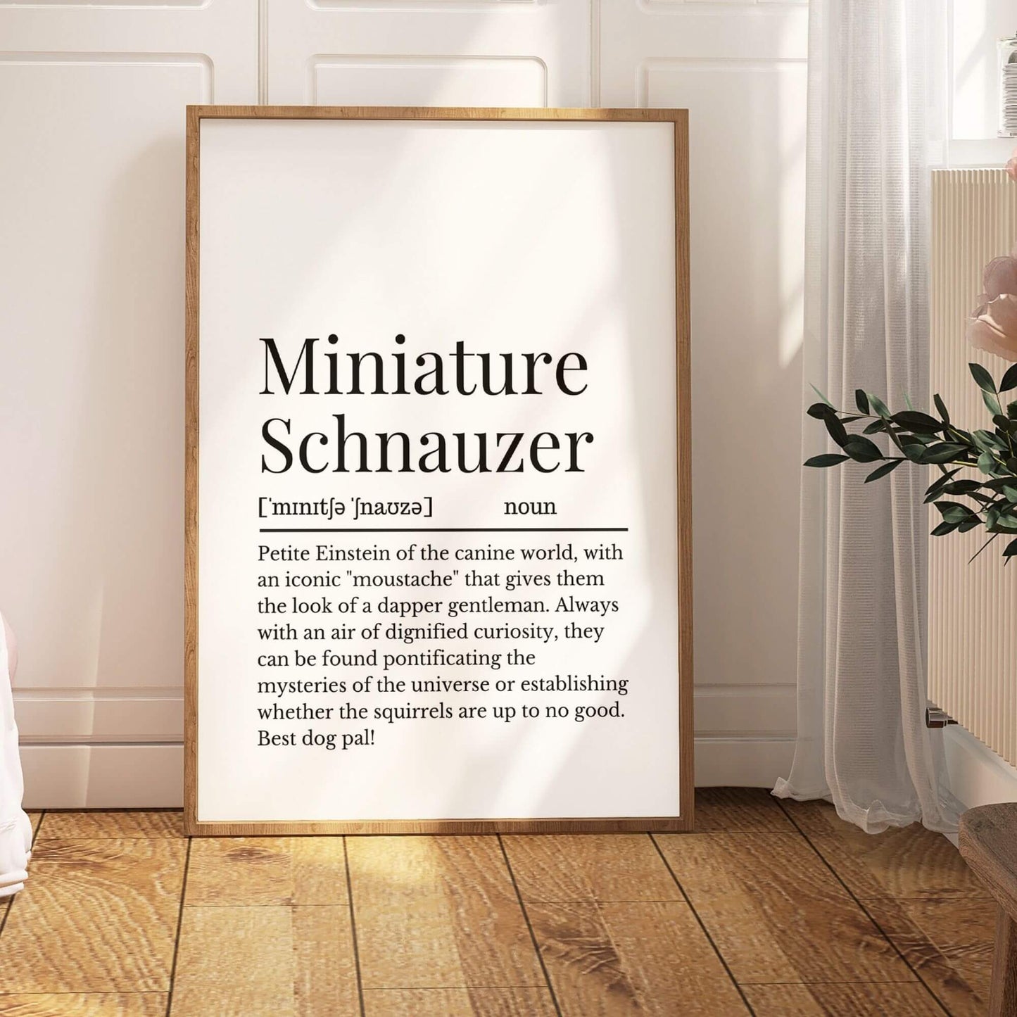 Miniature Schnauzer Definition Print