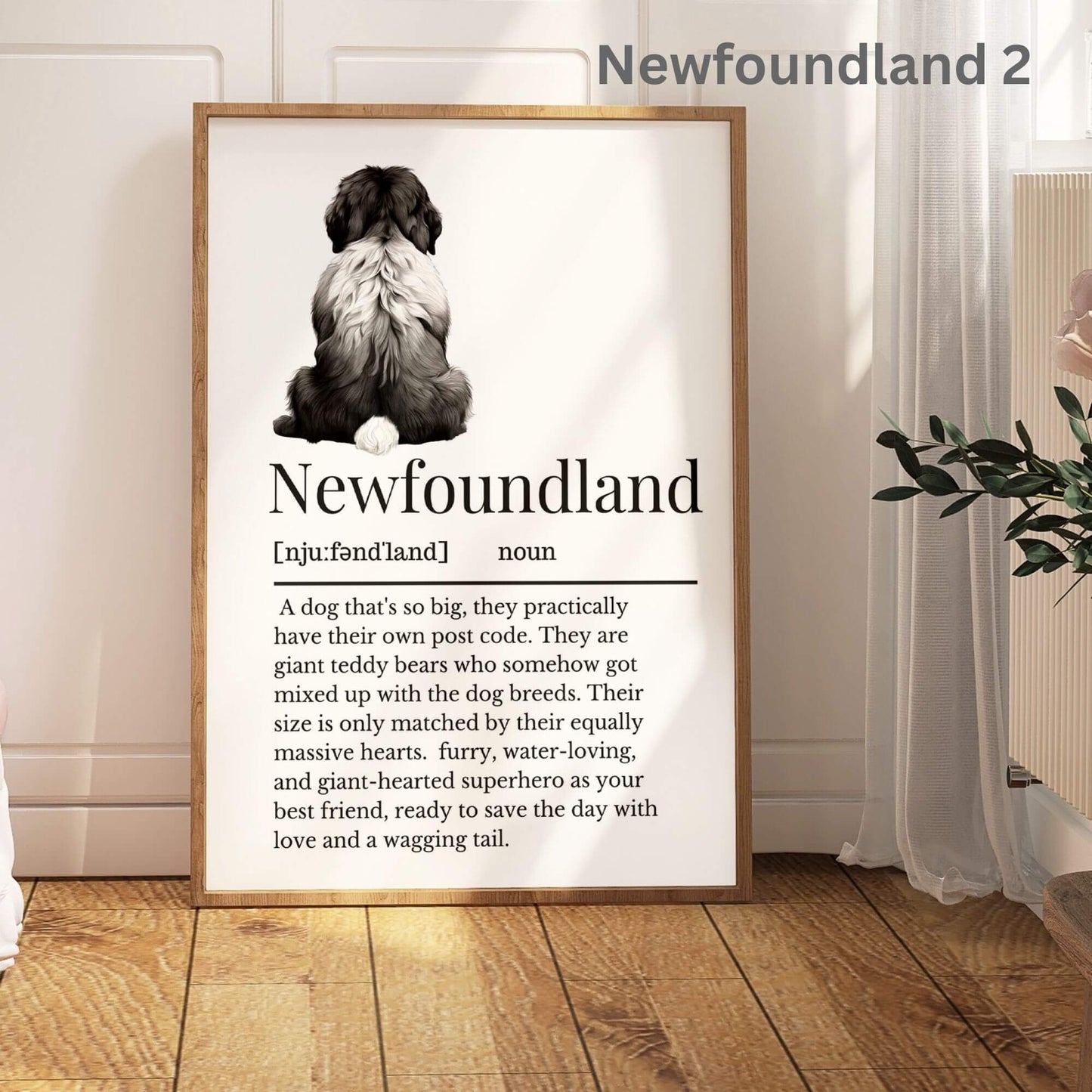 Illustrated Newfoundland Definition Print