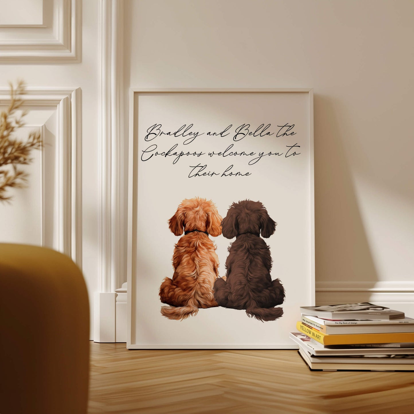 Personalisable Cockapoo Welcome Print