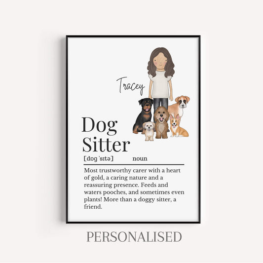 Dog Sitter Definition Print