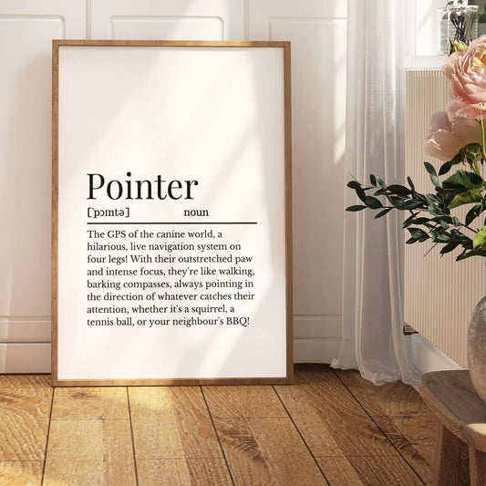 Pointer Dog Definition Print