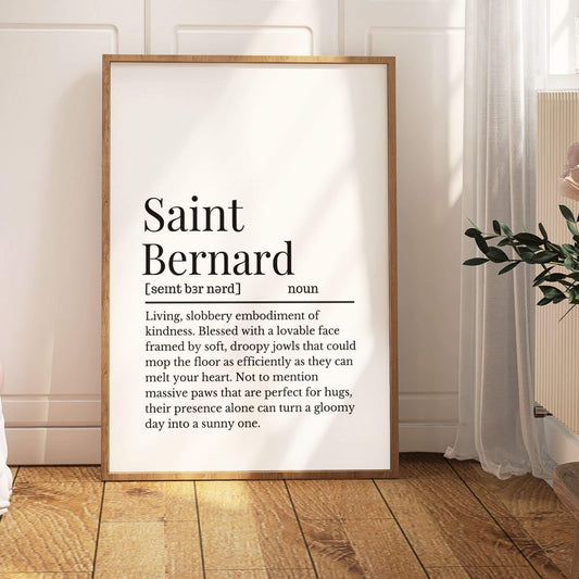 Saint Bernard Definition Print