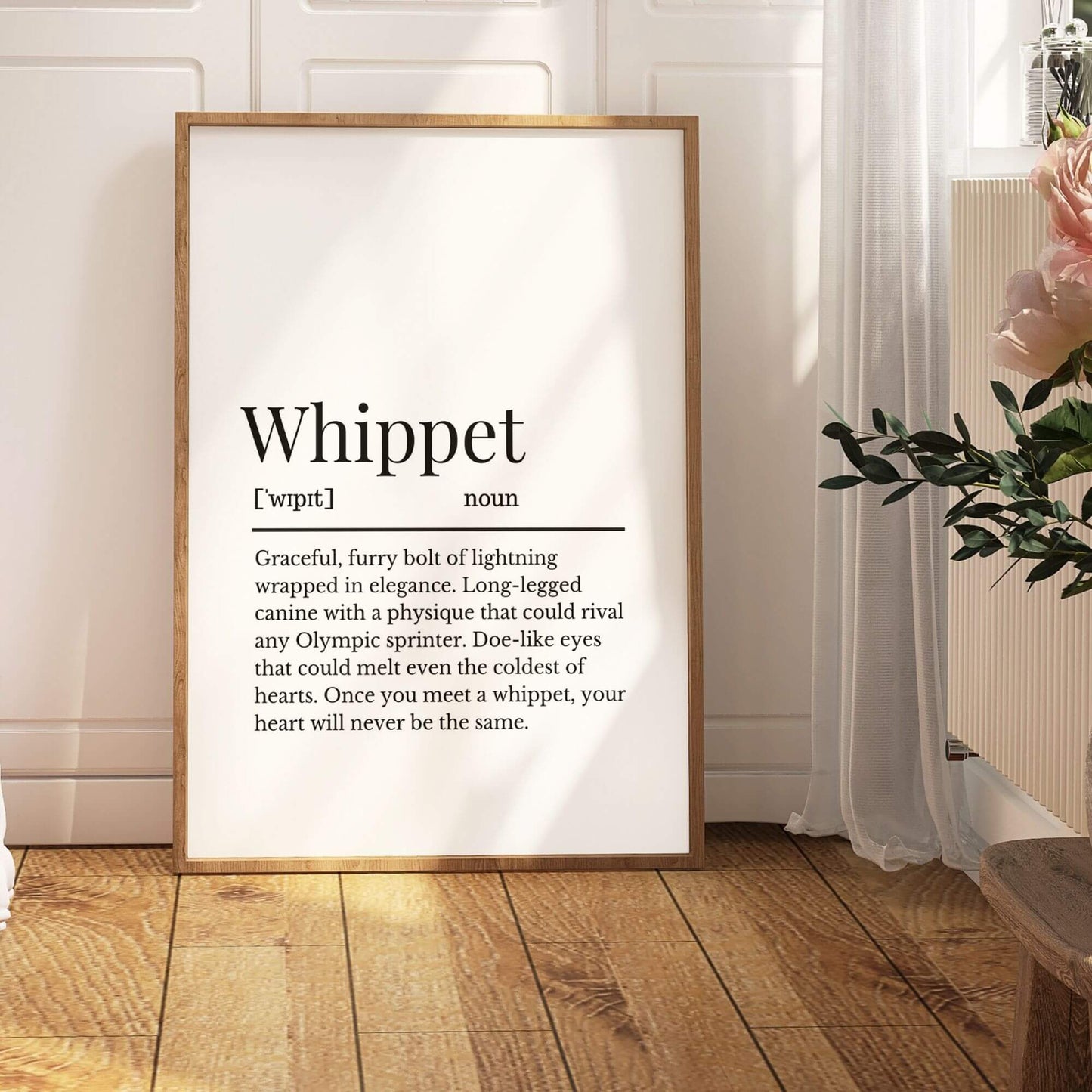 Whippet Dog Definition Print