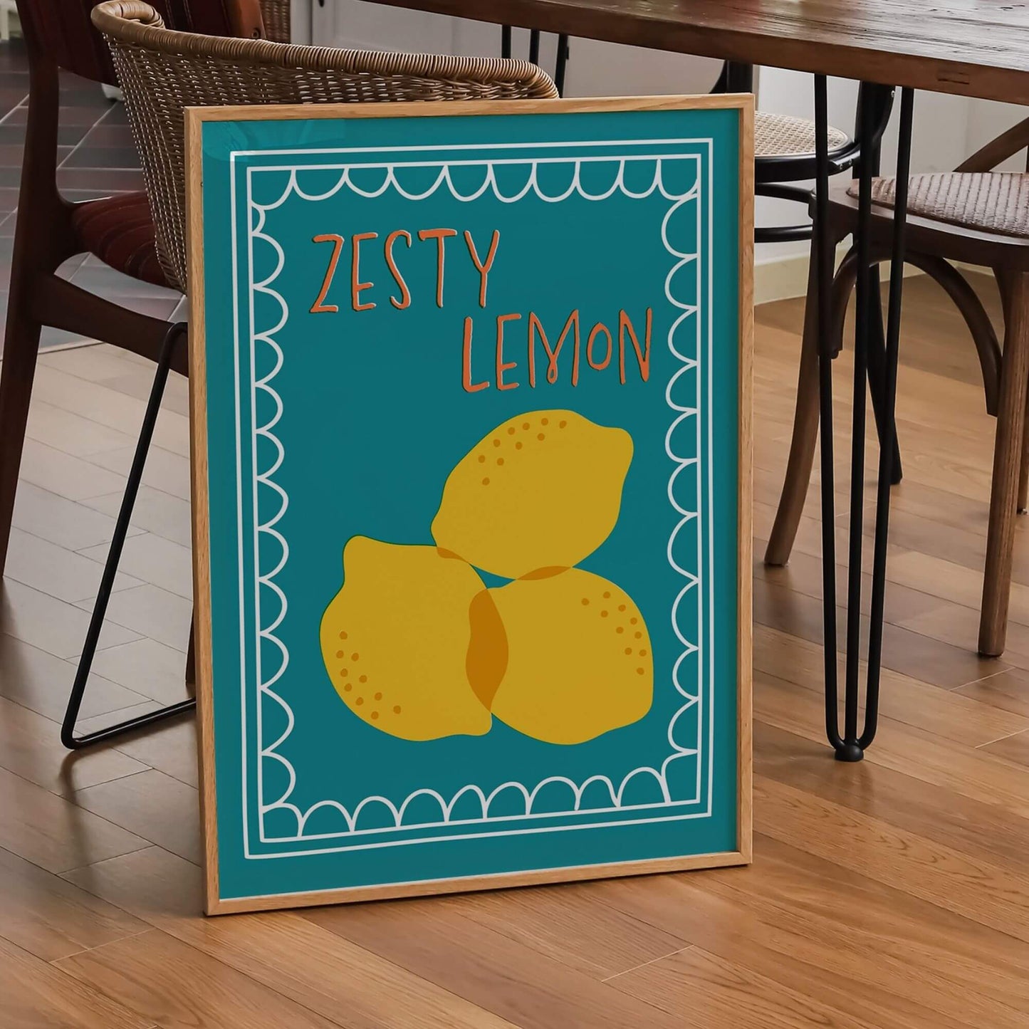 Zesty Lemon Wall Print